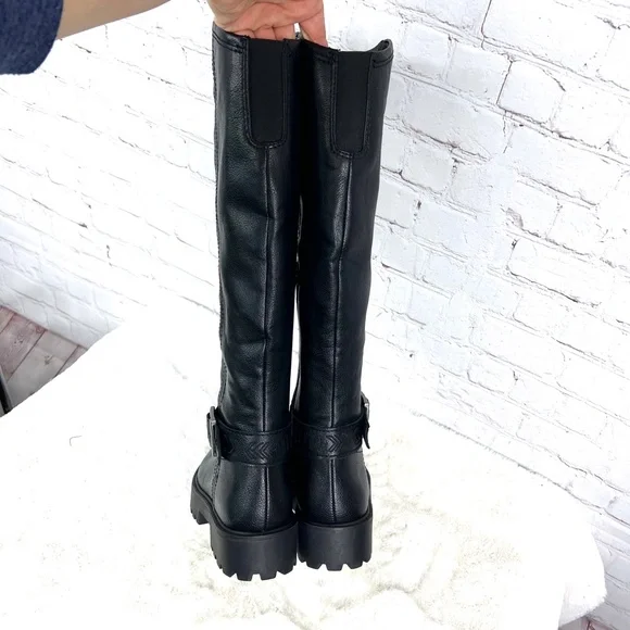 ⏳••NIB🤩 |•ZODIAC•| 'Solana' Rubber Tread Knee High Faux Leather Boots•• - Picture 8 of 15
